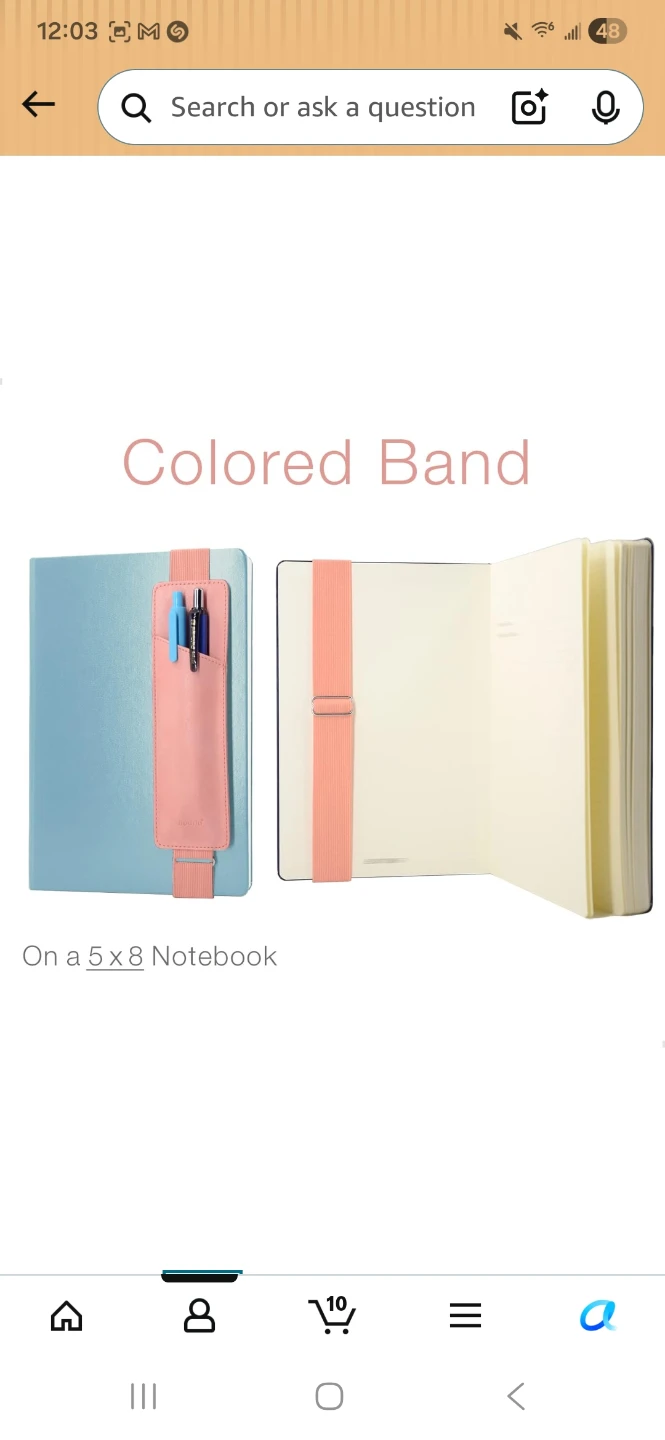 Adjustable Notebook Band with Pen Holder - photo 3
