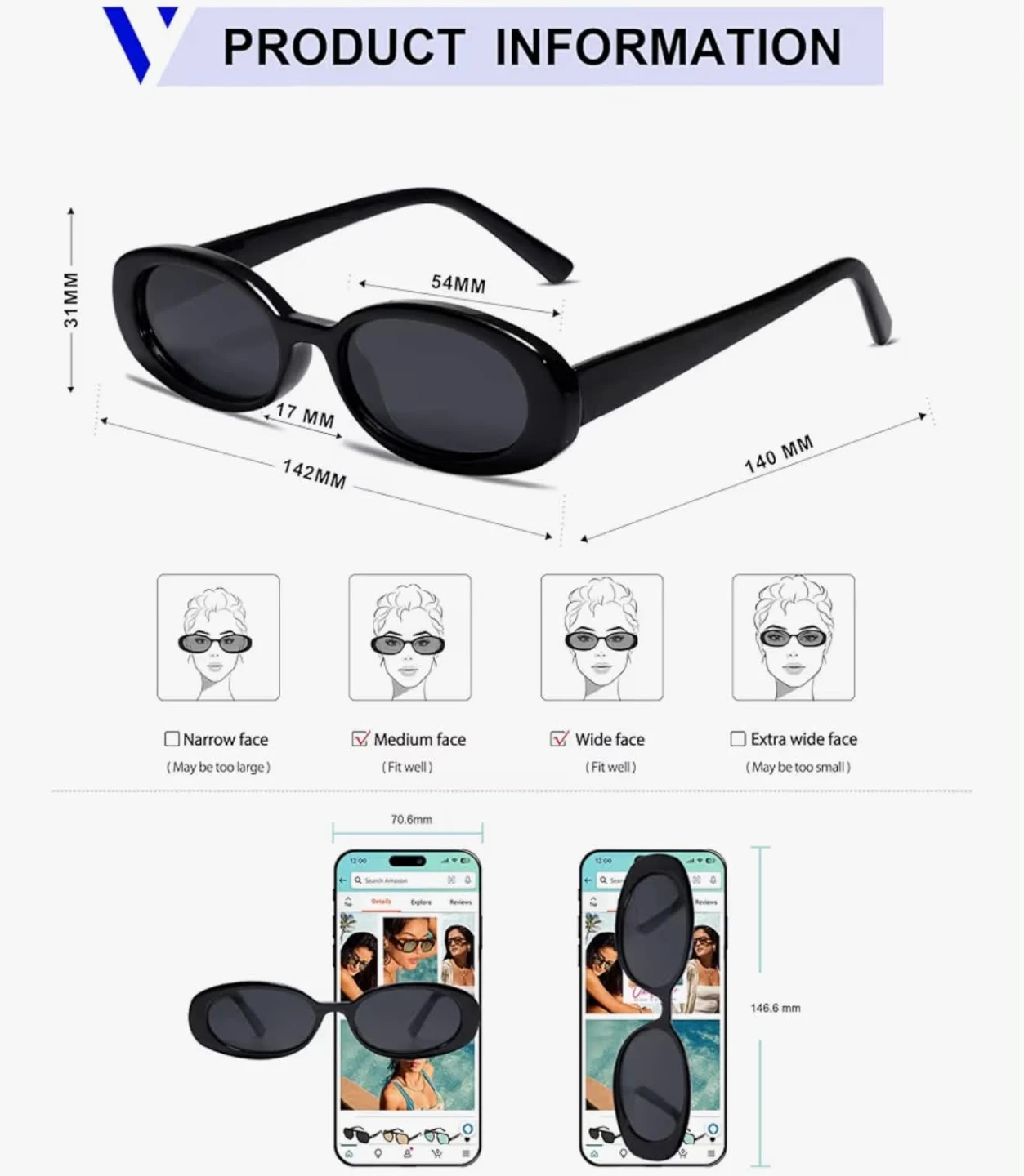 Retro Oval Sunglasses - photo 4