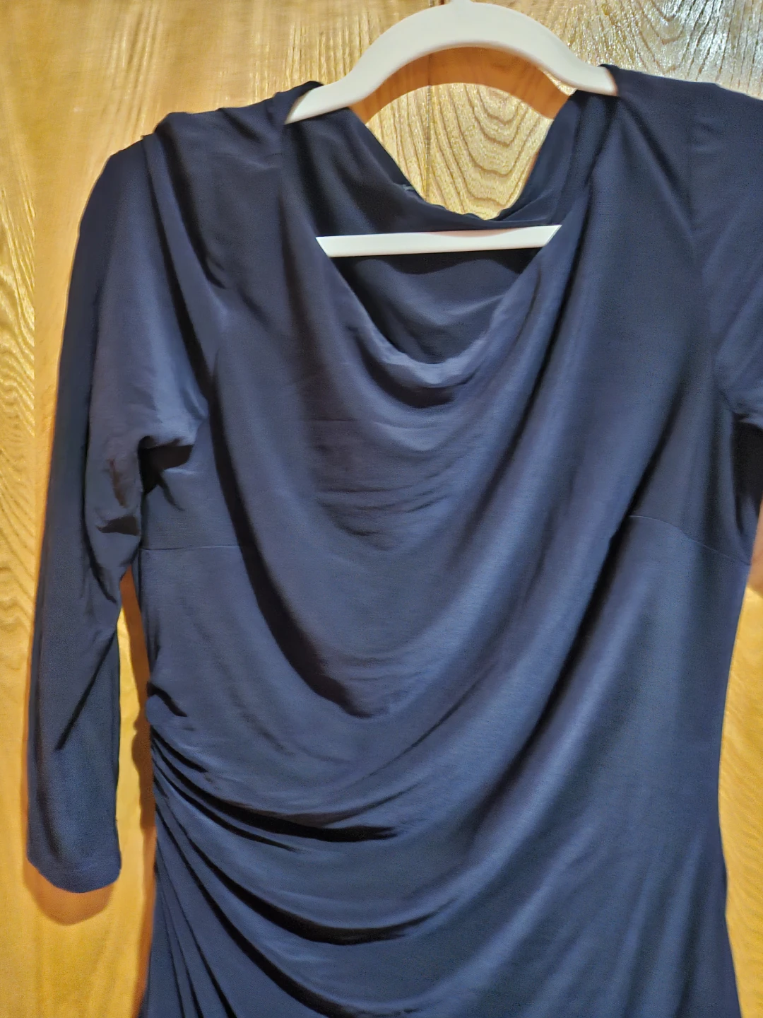 Ralph Lauren  Navy Blue Ruched Dress - photo 3