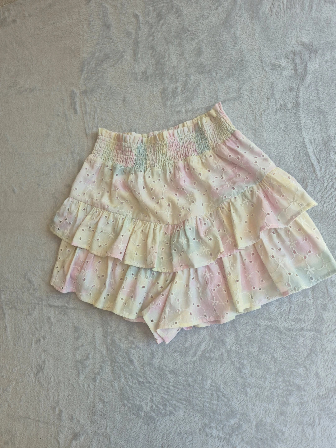 Free The Roses Tiered Ruffle Eyelet Skirt Size S - photo 4