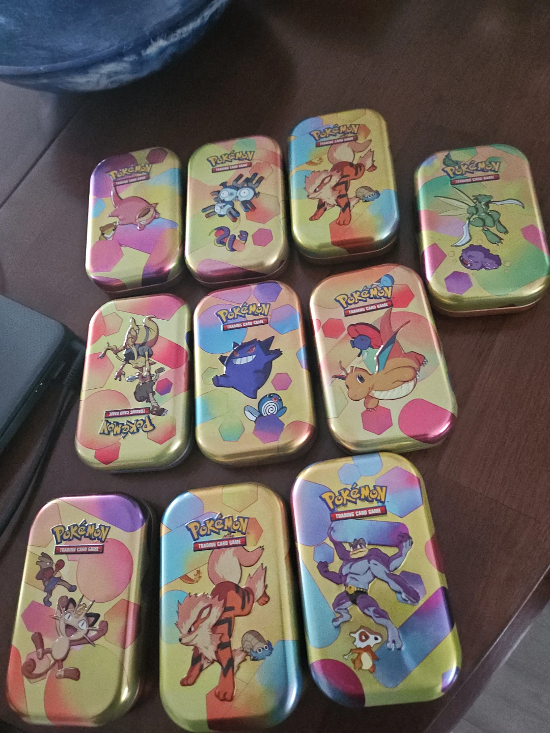 Pokémon Trading Card Game Tins - Lot of 9