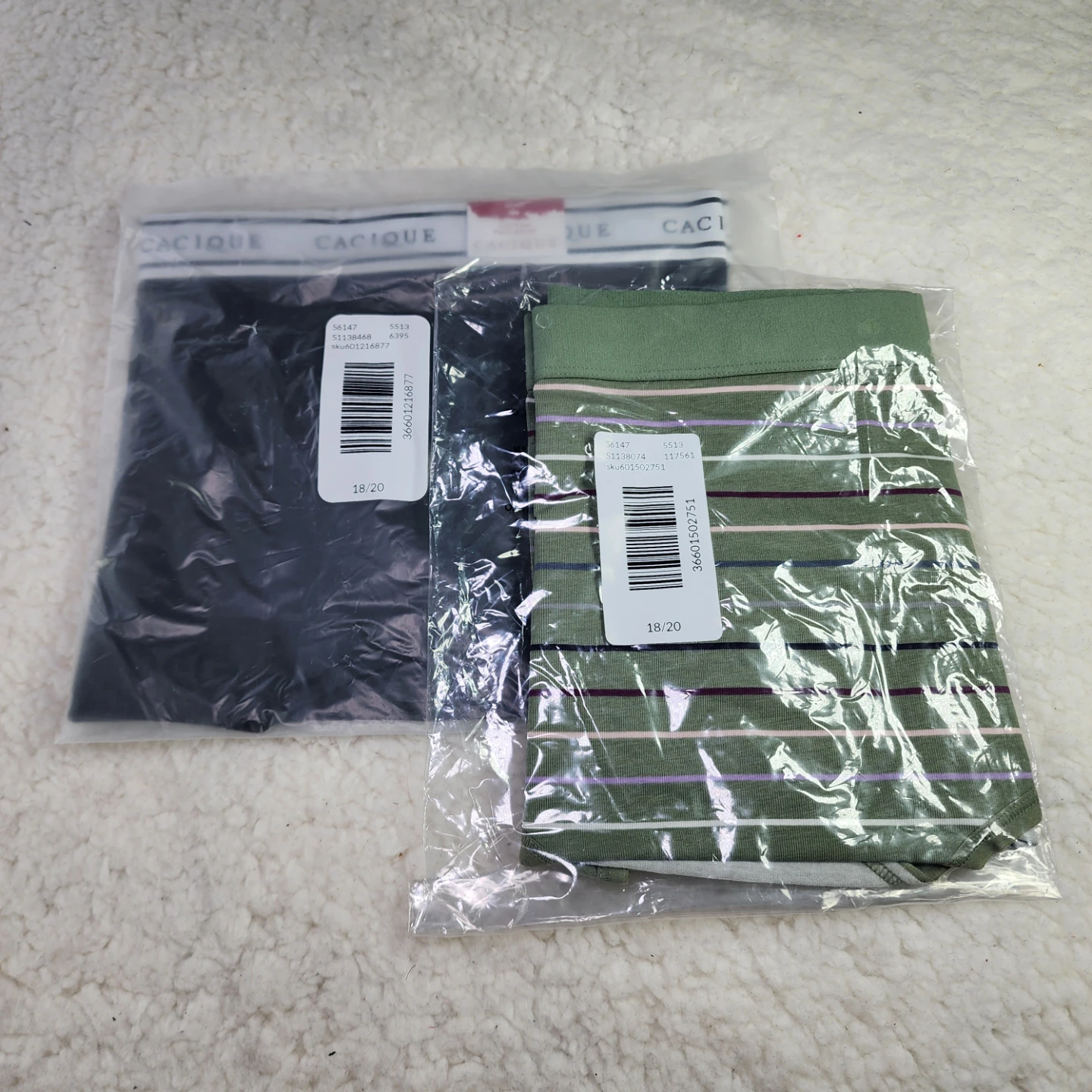 18/20 Cacique by Lane Bryant Cotton Full Brief Panty Set of 2 - photo 2