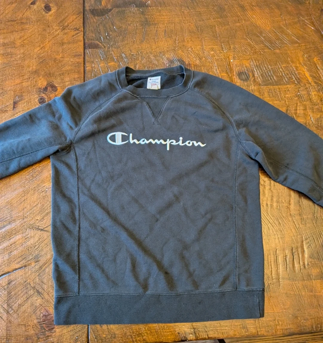 Champion Crewneck Sweatshirt Medium Black - photo 2