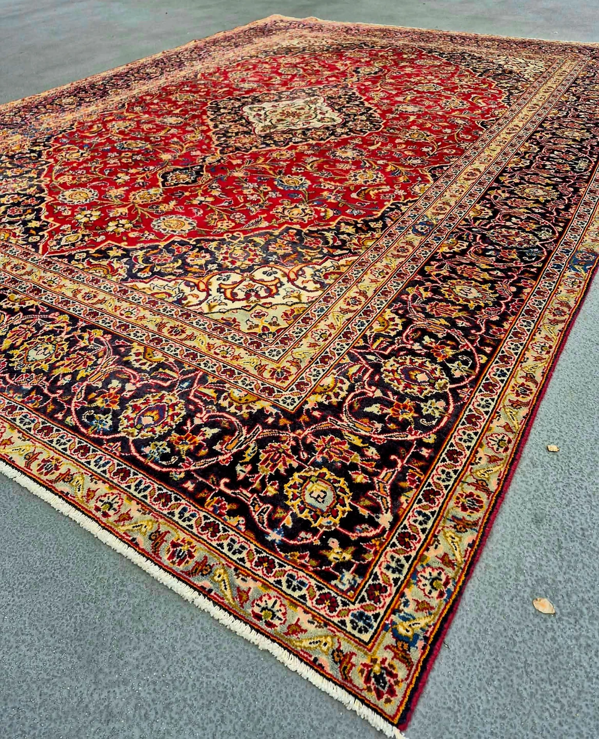 Rare Large Hand Woven Kashan Carpet Area Rug From Iran - photo 3