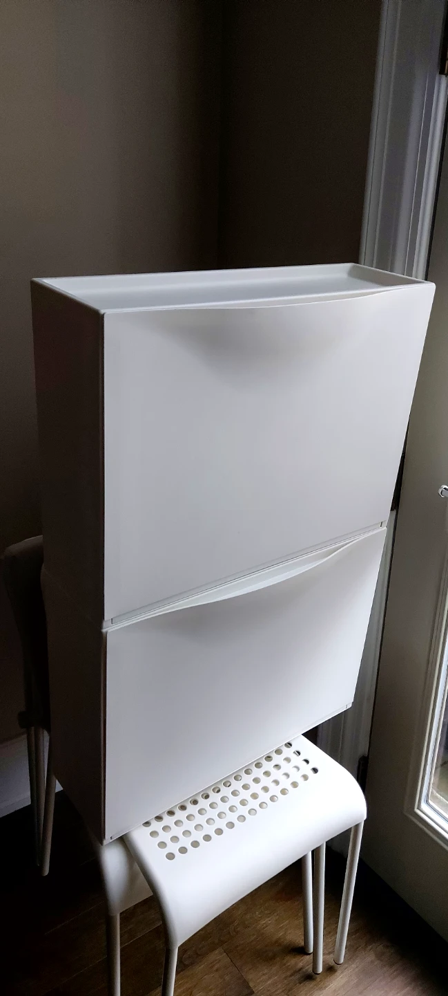 IKEA TRONES Shoe/storage cabinet, white - photo 3
