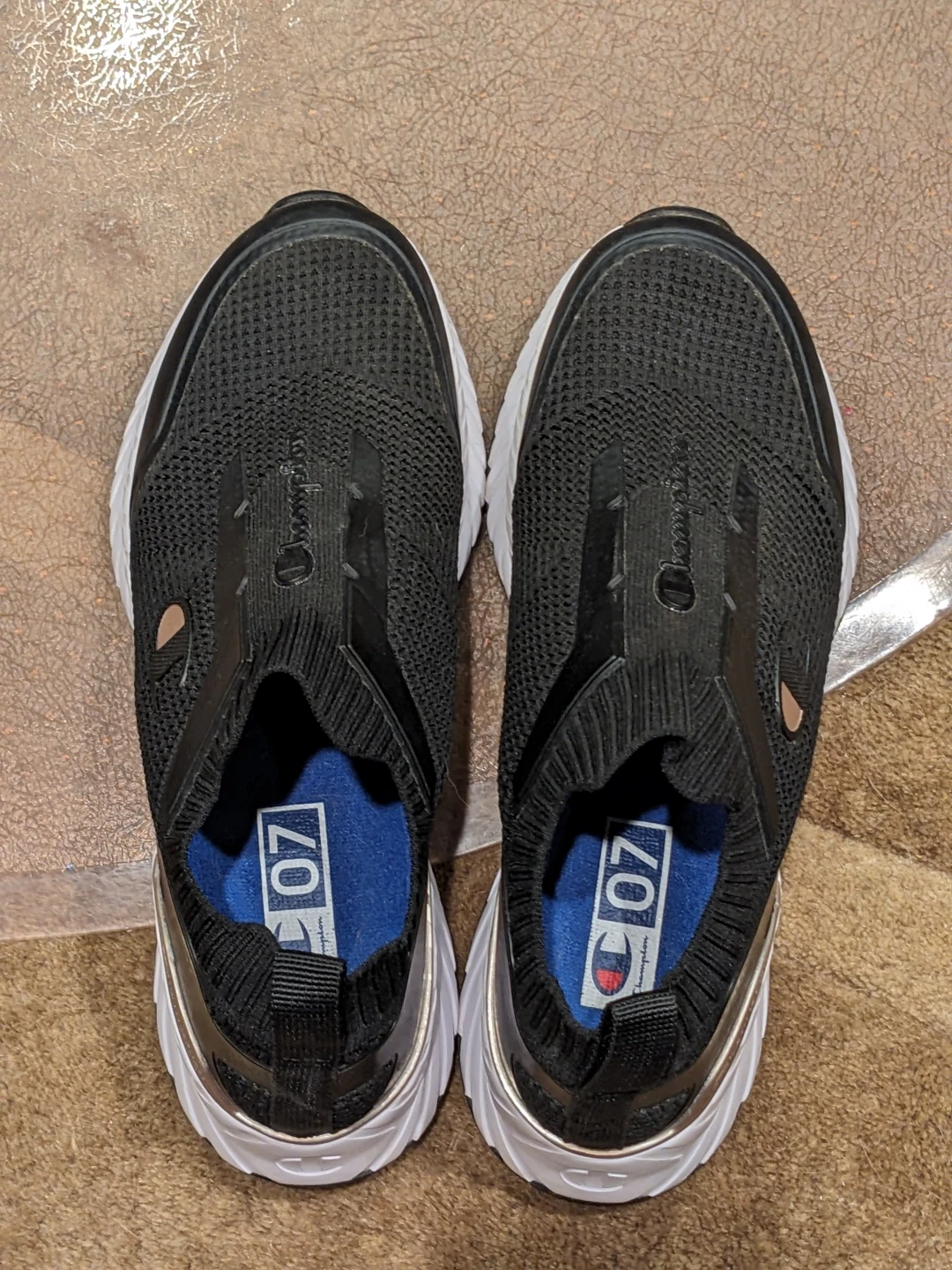 Size 7 Champion Black Slip-on Sneakers - photo 3