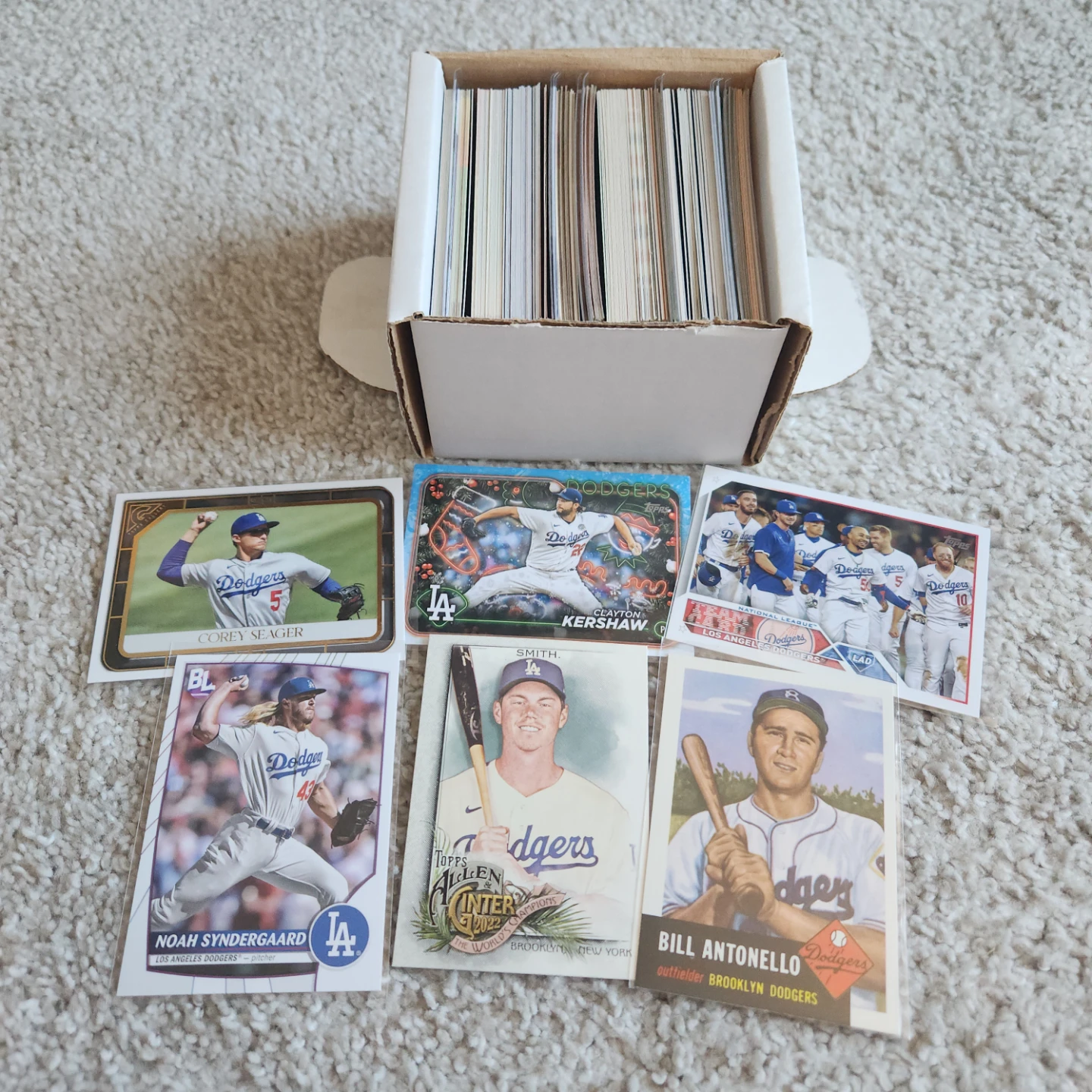 LA Dodgers, 100 Baseball Cards Team lot