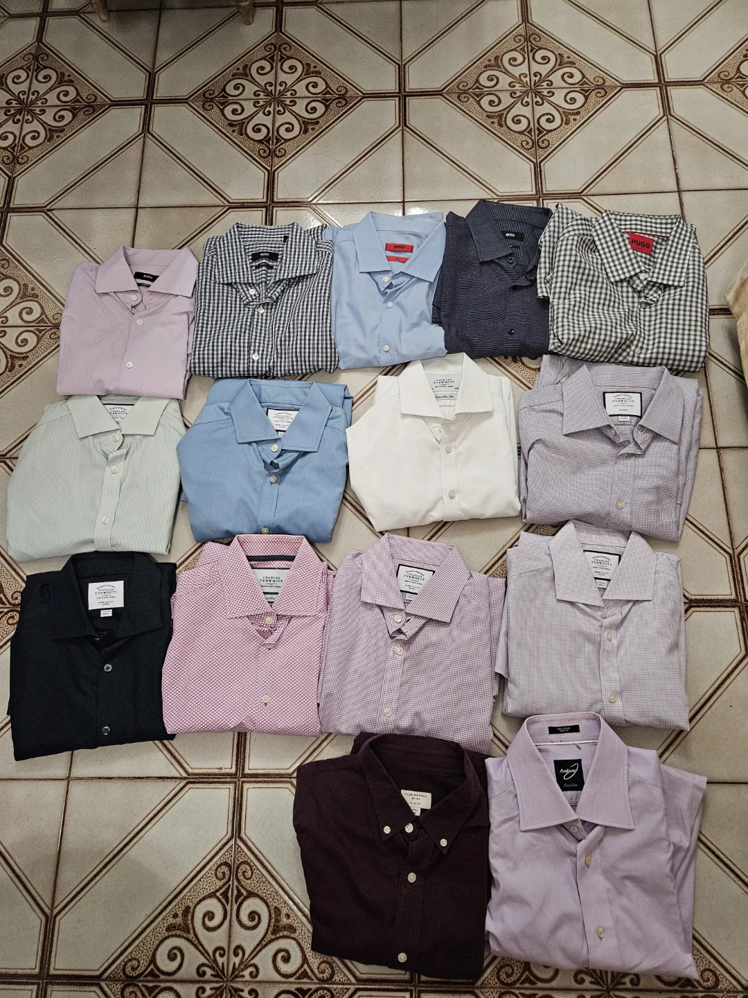 15 used brand name shirts. Size 15.5 slim fit