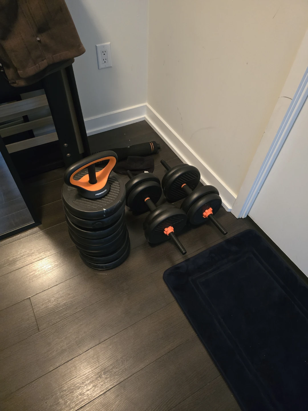 FEIERDUN Adjustable Dumbbells and Kettlebell Weights Set - photo 4