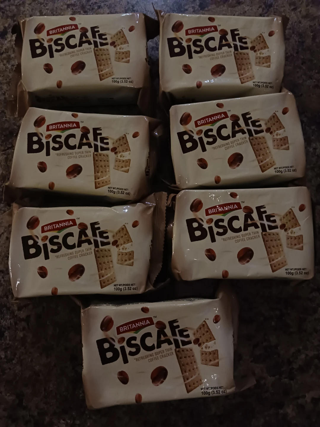 Britannia Biscafe Refreshing Super Thin Coffee Crackers - 6 Pack