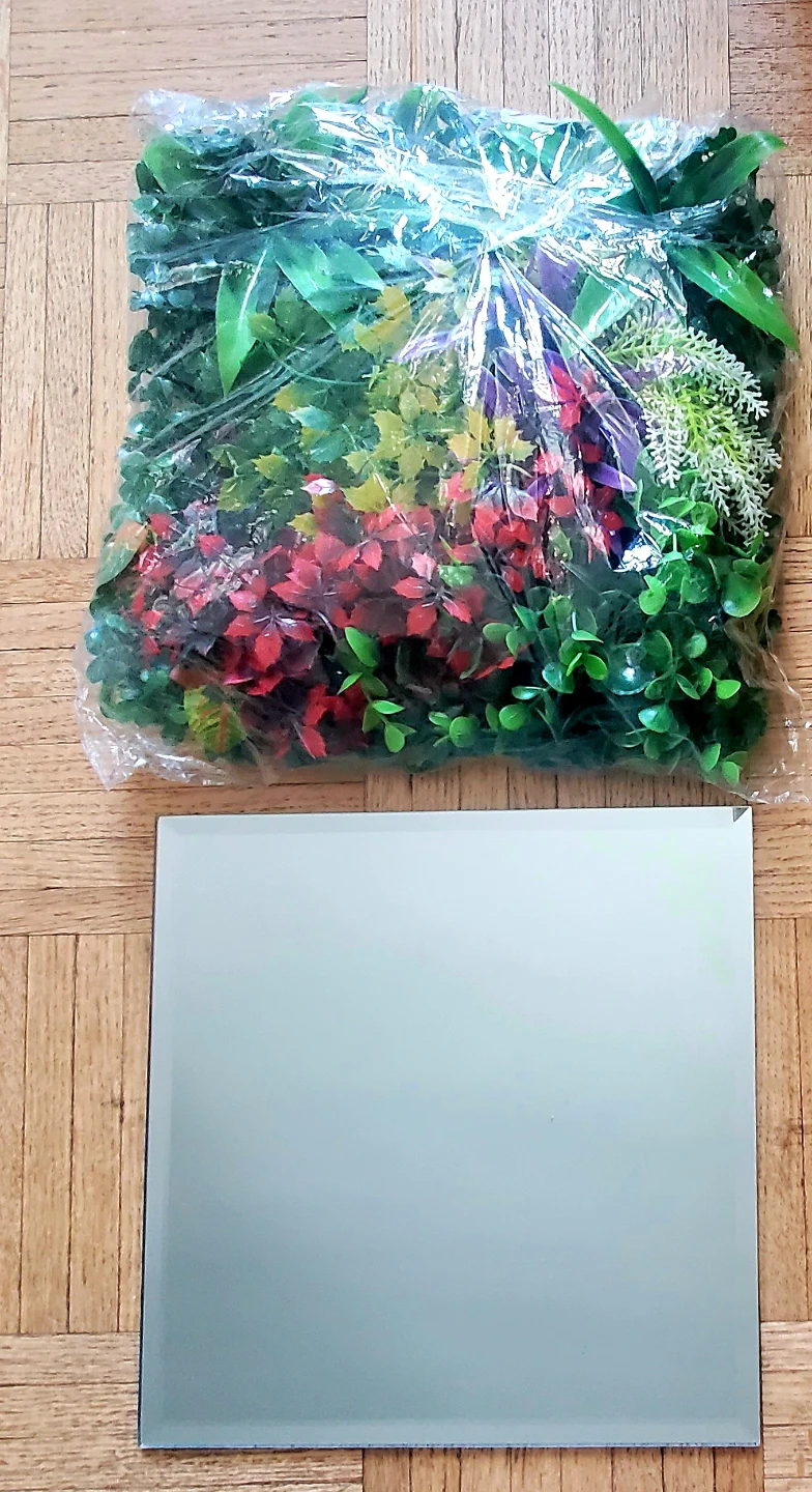 Plant Wall Panel & Mirror Set