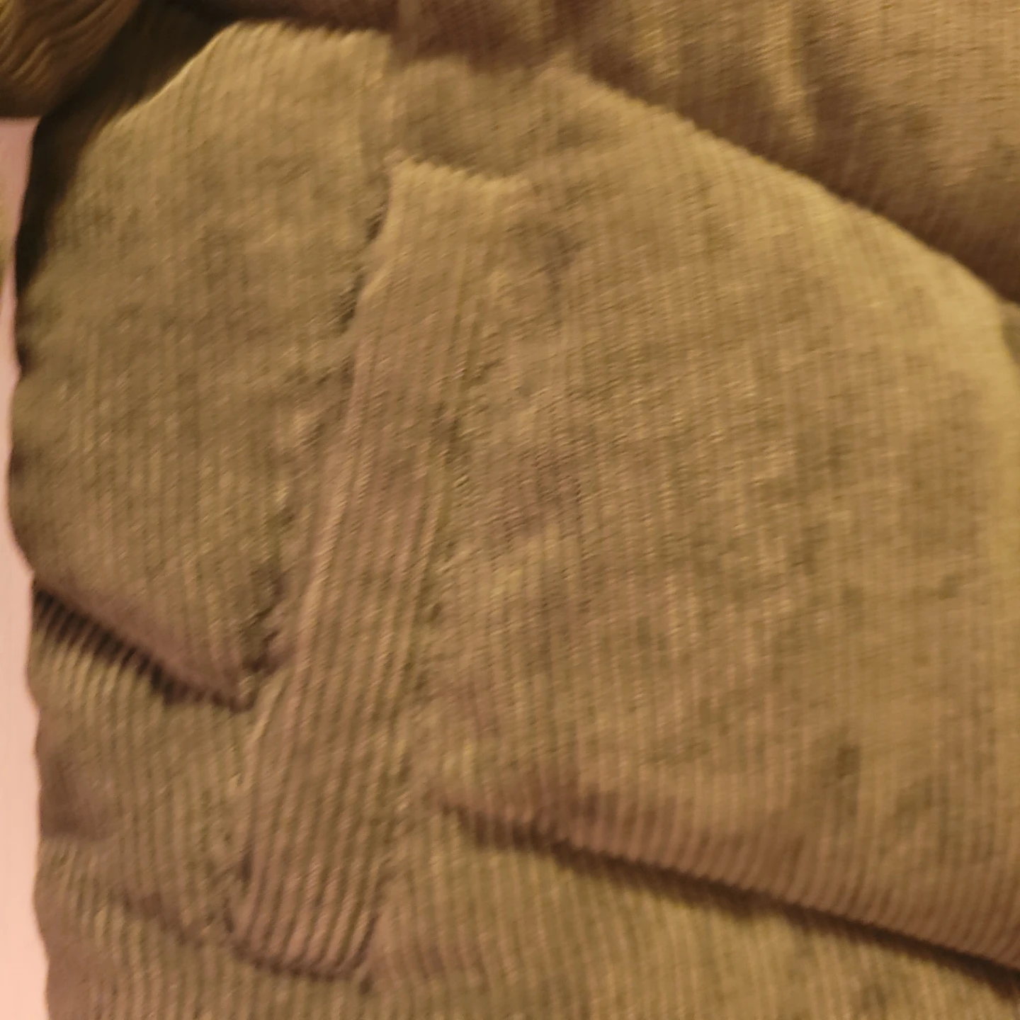 Fashion Nova Olive Green Corduroy Puffer Jacket XL - photo 5
