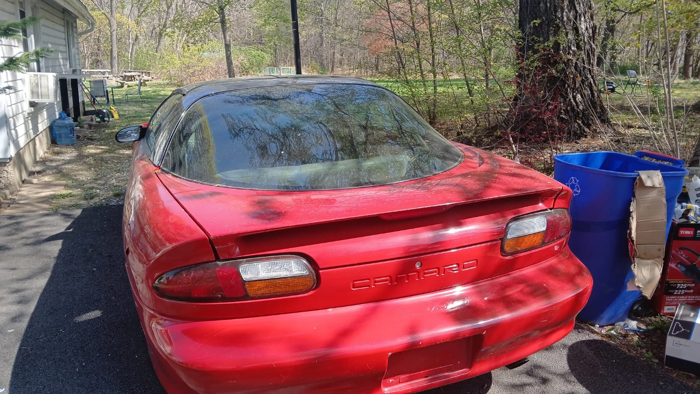 Red Chevrolet Camaro