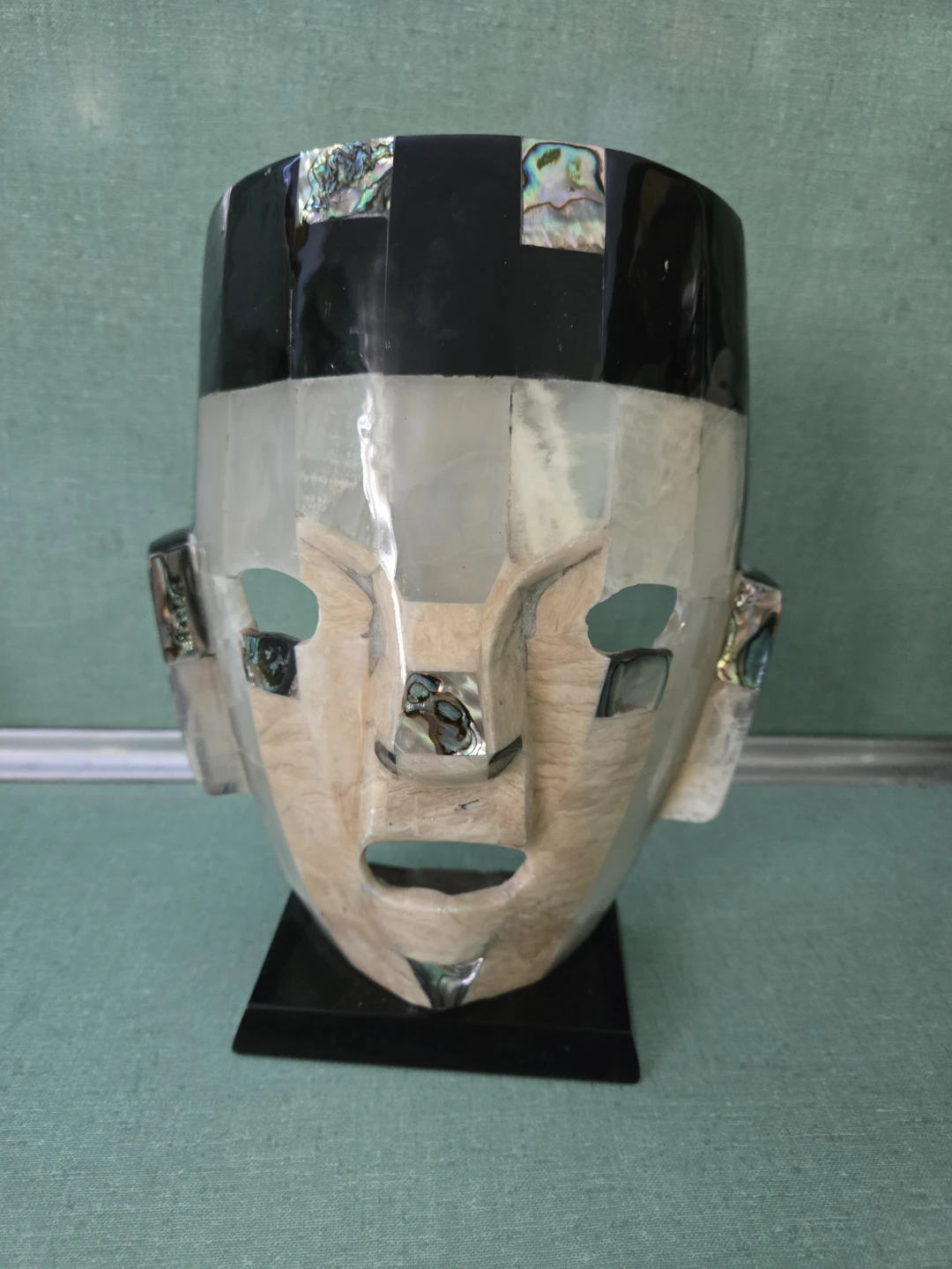 Vintage Abalone Shell Aztec/Mayan Mask