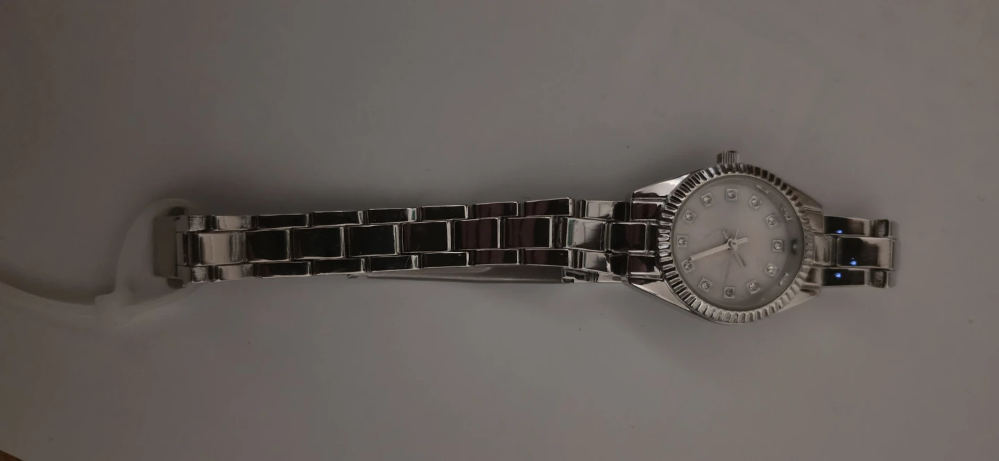 Women's Silver Tone Watch with Rhinestones - photo 2
