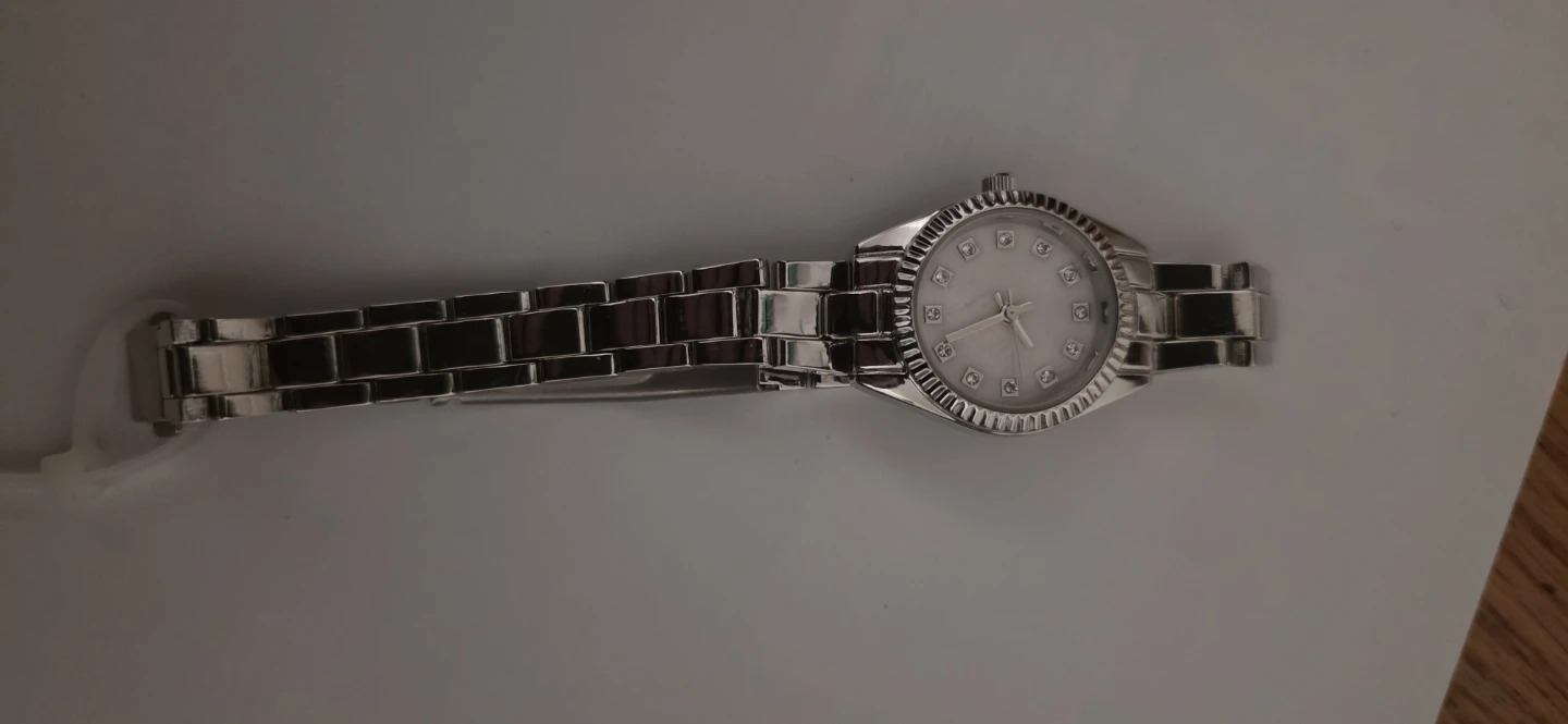 Women's Silver Tone Watch with Rhinestones - photo 3