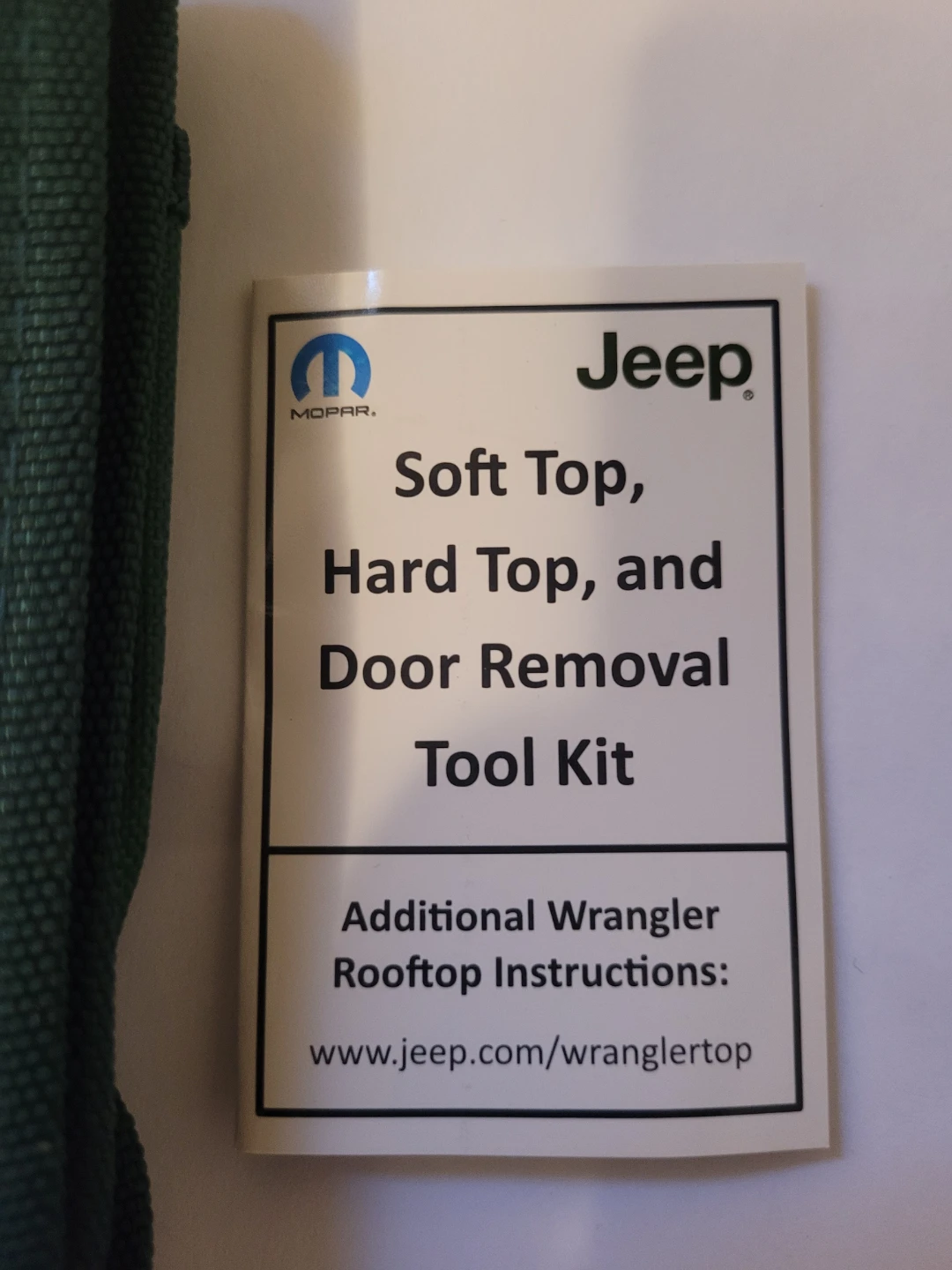 Jeep Soft Top, Hard Top, and Door Removal Tool Kit - photo 3