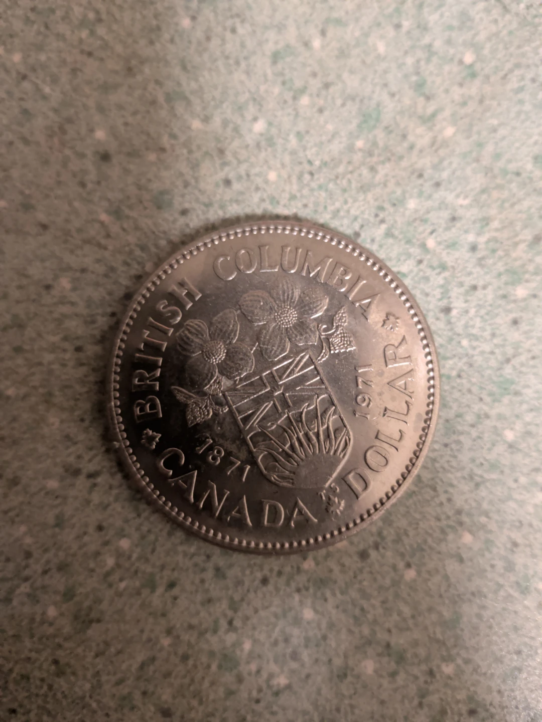 1971 British Columbia Canada Dollar Coin