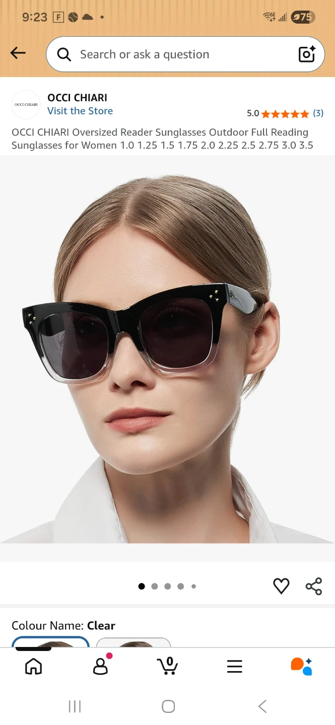 OCCI CHIARI Oversized Reader Sunglasses - photo 2