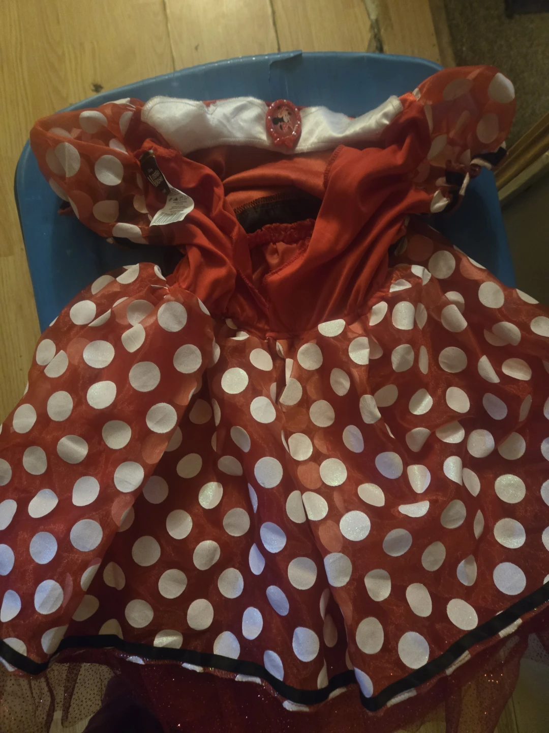 Disney Minnie Mouse Child's Costume Dress & iHome Alarm Clock - photo 4