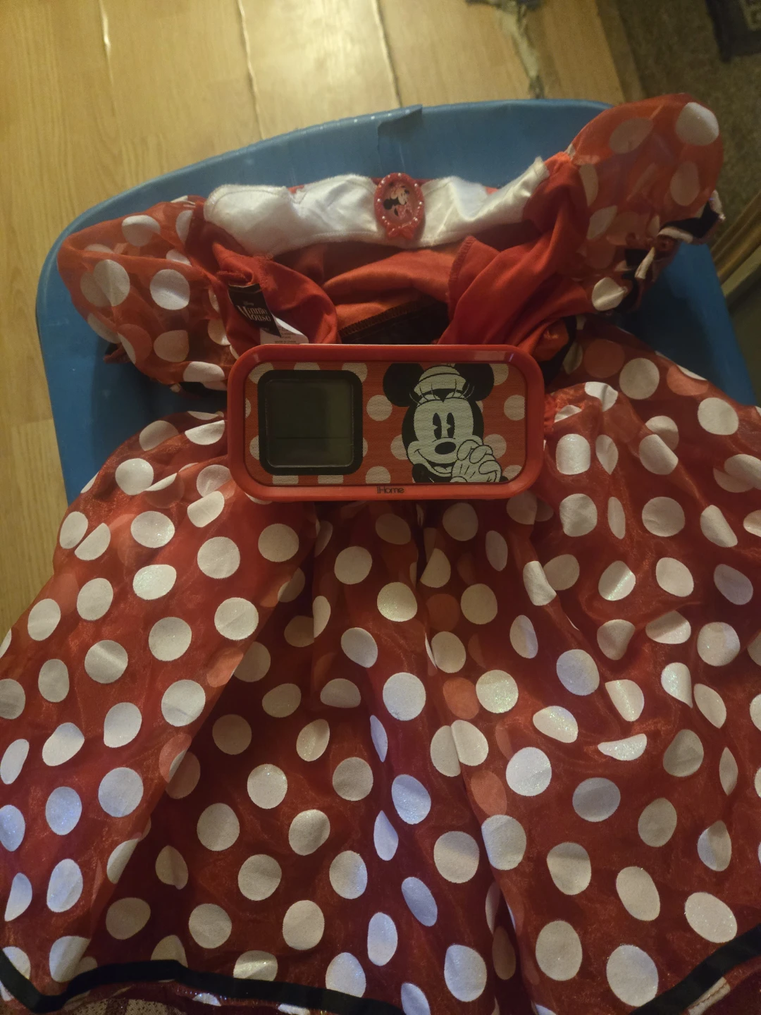 Disney Minnie Mouse Child's Costume Dress & iHome Alarm Clock - photo 5