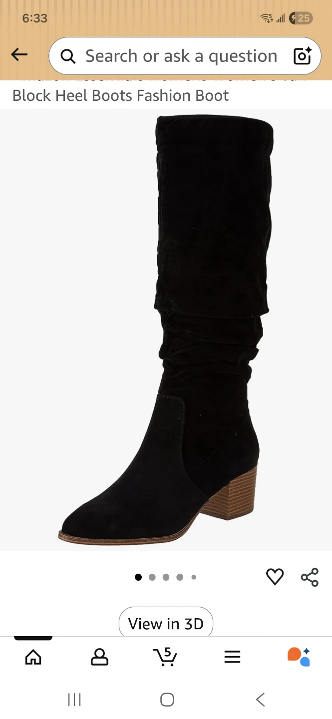 Black Ruched Block Heel Boots