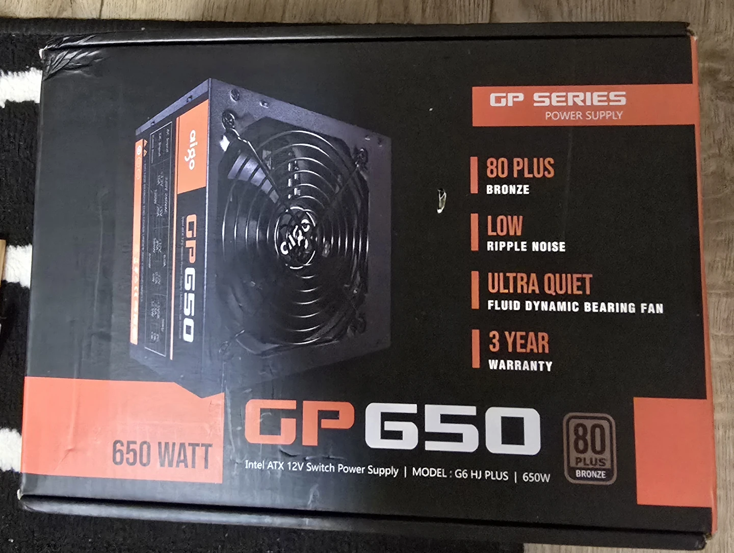 Aigo GP650 650W 80 Plus Bronze Power Supply