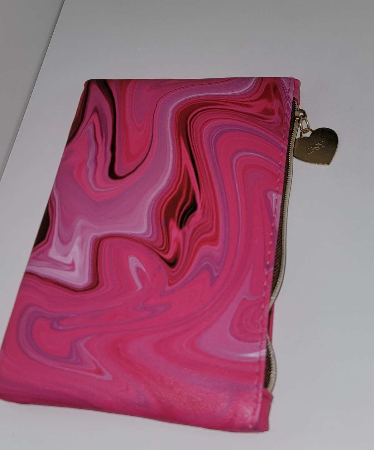 IPSY Pink Makeup Bag with "Self-Love is the Best Love" Slogan
