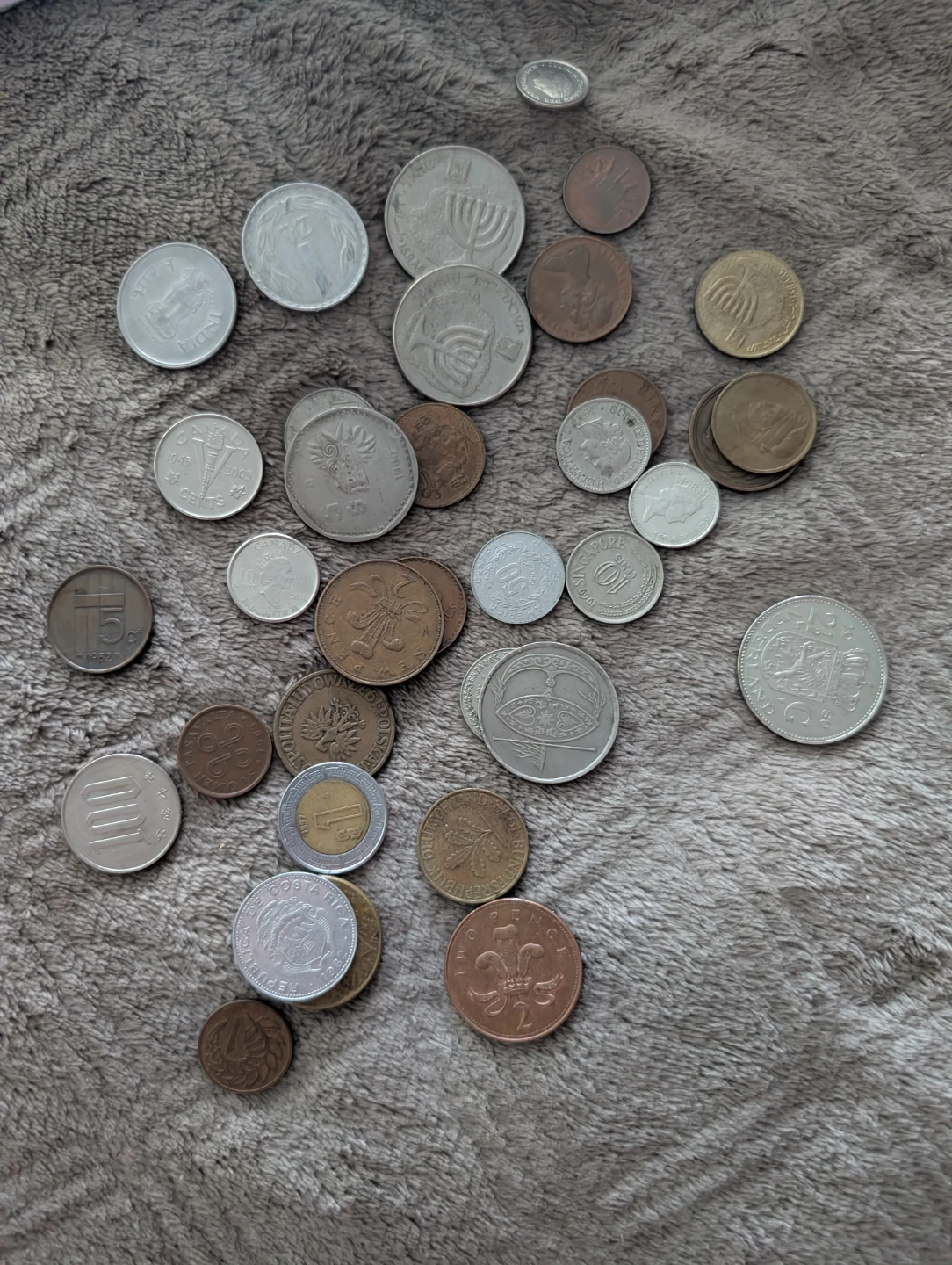 Mixed Collection of International Coins