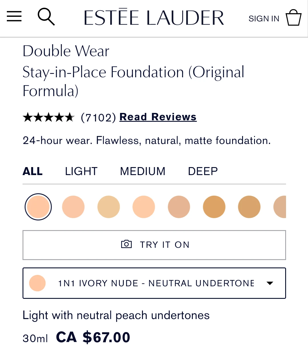 (NEW) 💋 Estée Lauder - 1N1- Double Wear Stay-in-Place Foundation - photo 5