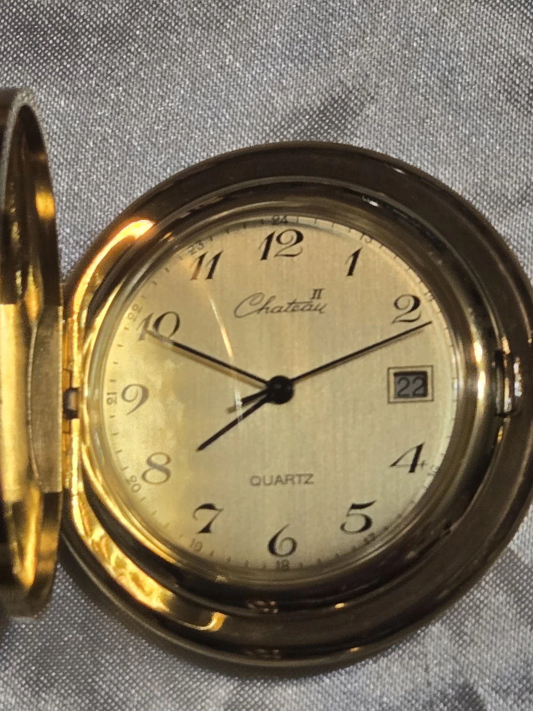 Set of 4 Gold Tone Pocket Watches - photo 3