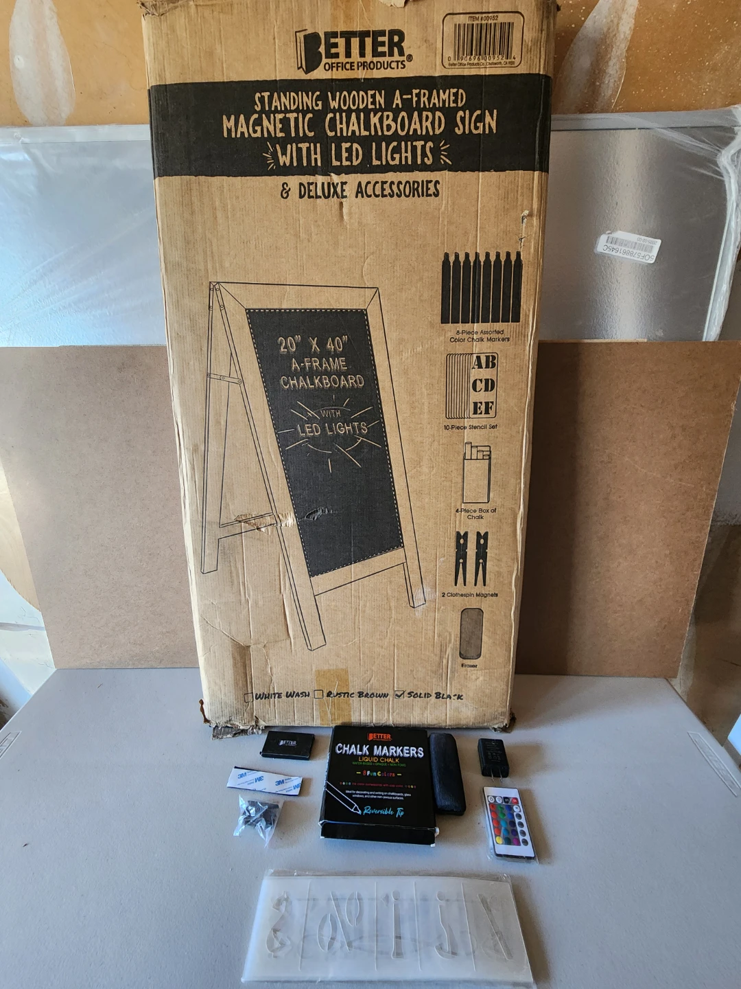 BETTER OFFICE PRODUCTS Standing Wooden A-Frame - photo 3
