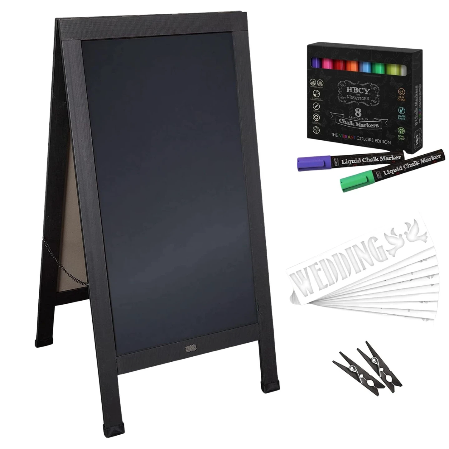 BETTER OFFICE PRODUCTS Standing Wooden A-Frame