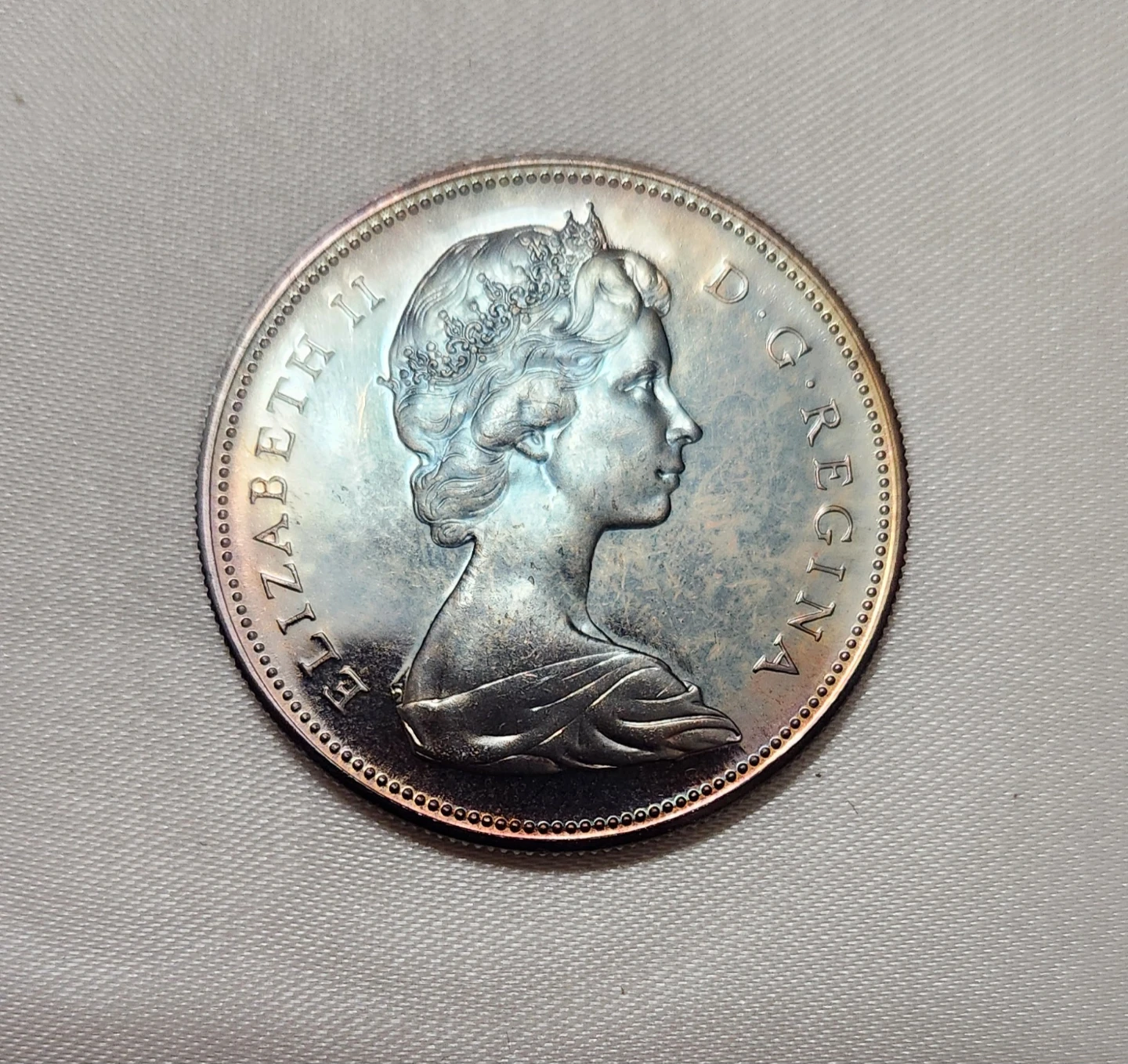 Canada 1 Dollar Silver Coin 1867-1967 - photo 2