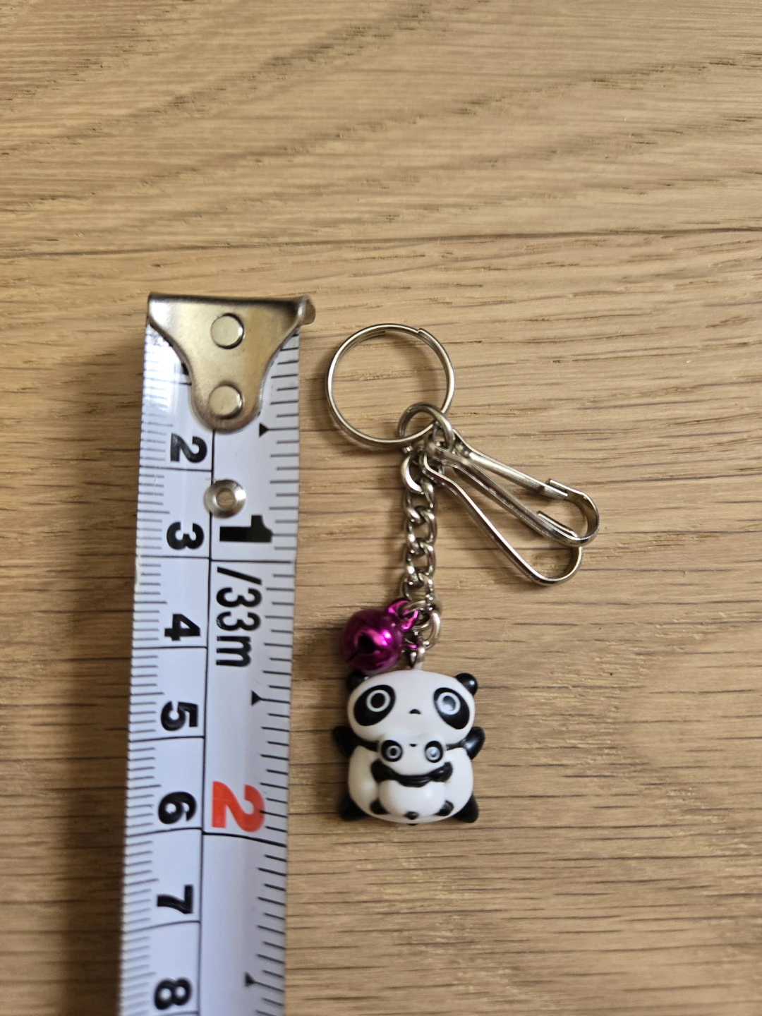 Vintage SAN-X Tare Panda Bell Keychain Keyholder Sanrio - photo 3