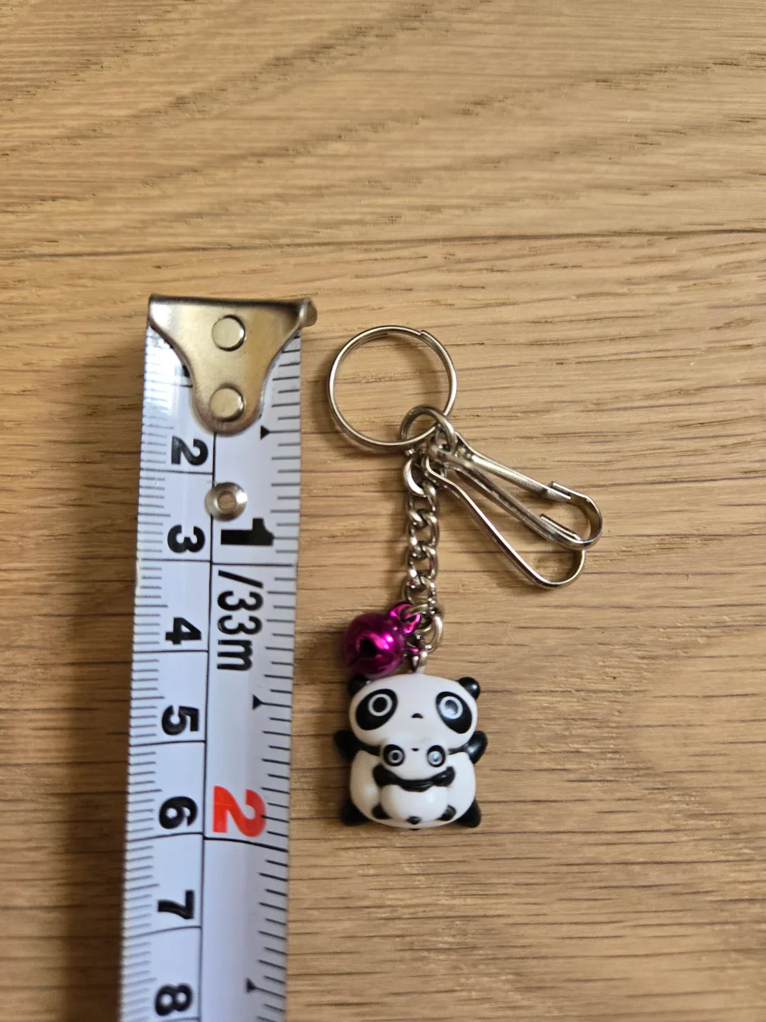 Vintage SAN-X Tare Panda Bell Keychain Keyholder Sanrio - photo 3