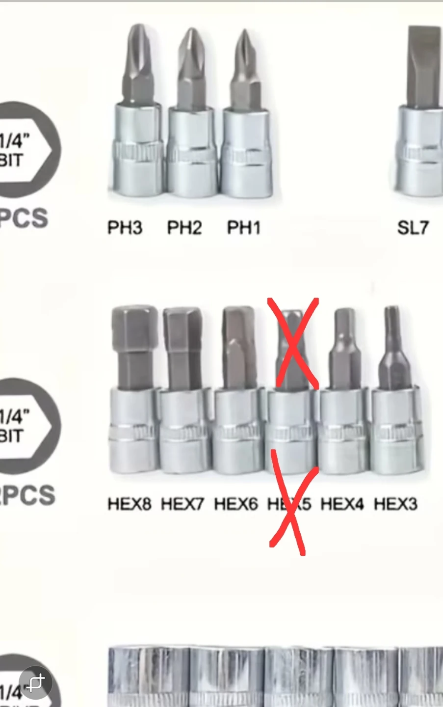 Hex bit (w issue) Ratchet Socket Wrench Set - photo 3