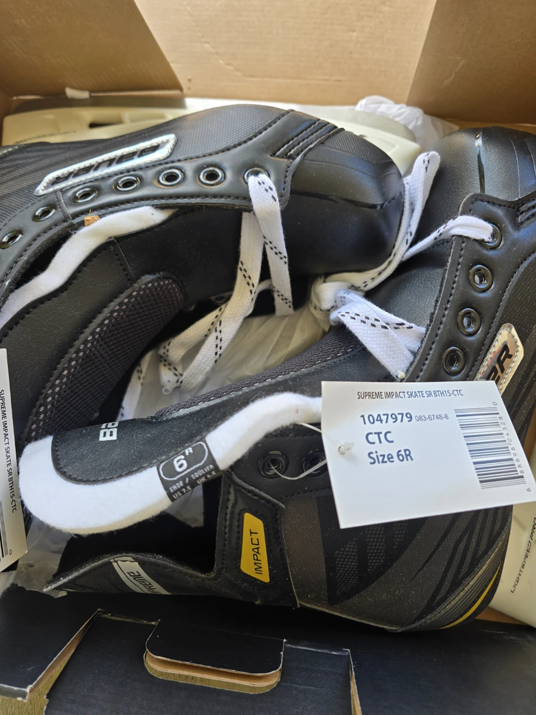 Bauer Supreme Impact Hockey Skates - Size 6R