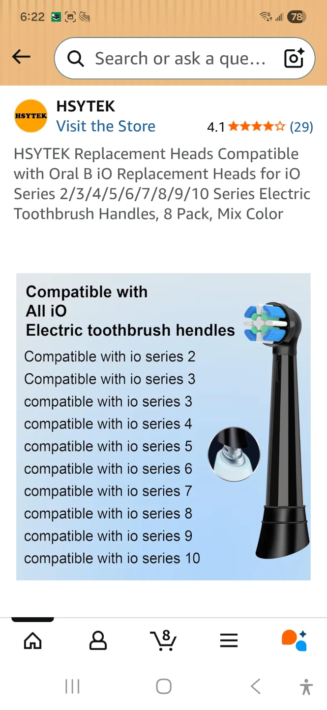 HSYTEK Replacement Toothbrush Heads 7 Pack - photo 3