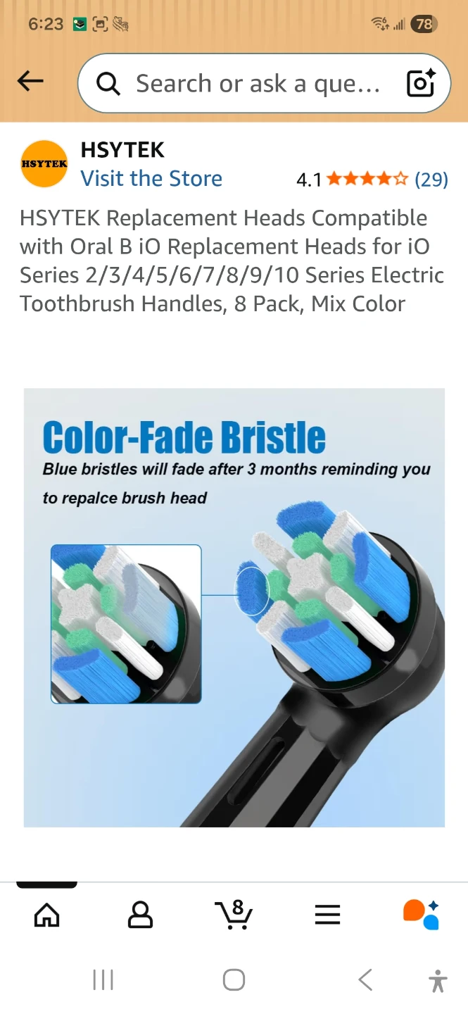 HSYTEK Replacement Toothbrush Heads 7 Pack - photo 4