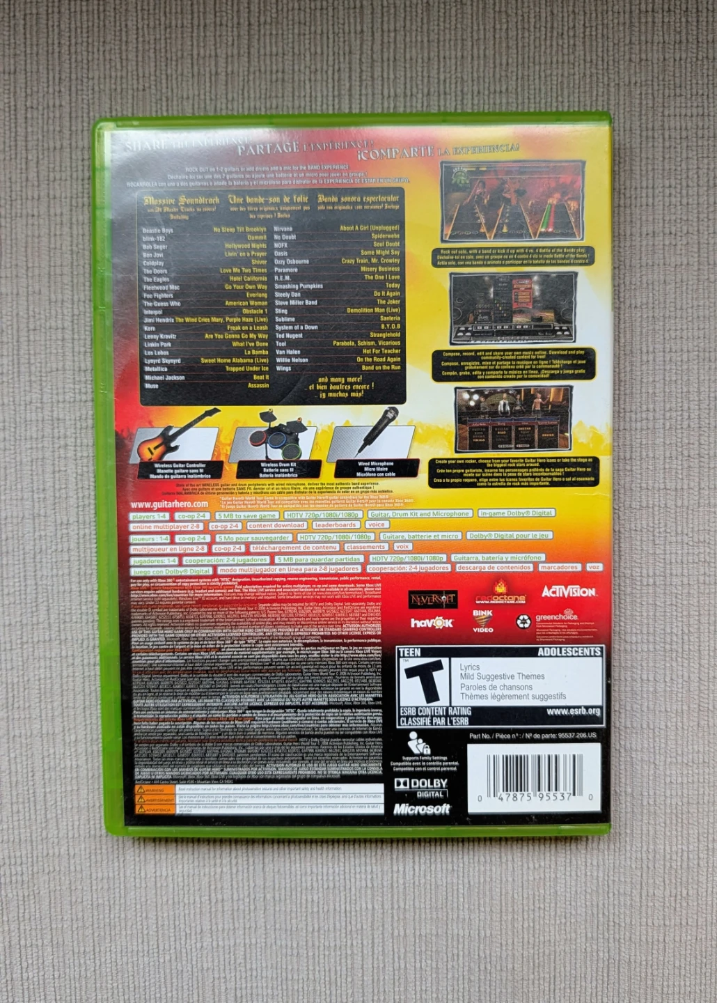 Guitar Hero World Tour Xbox 360 Game - photo 2