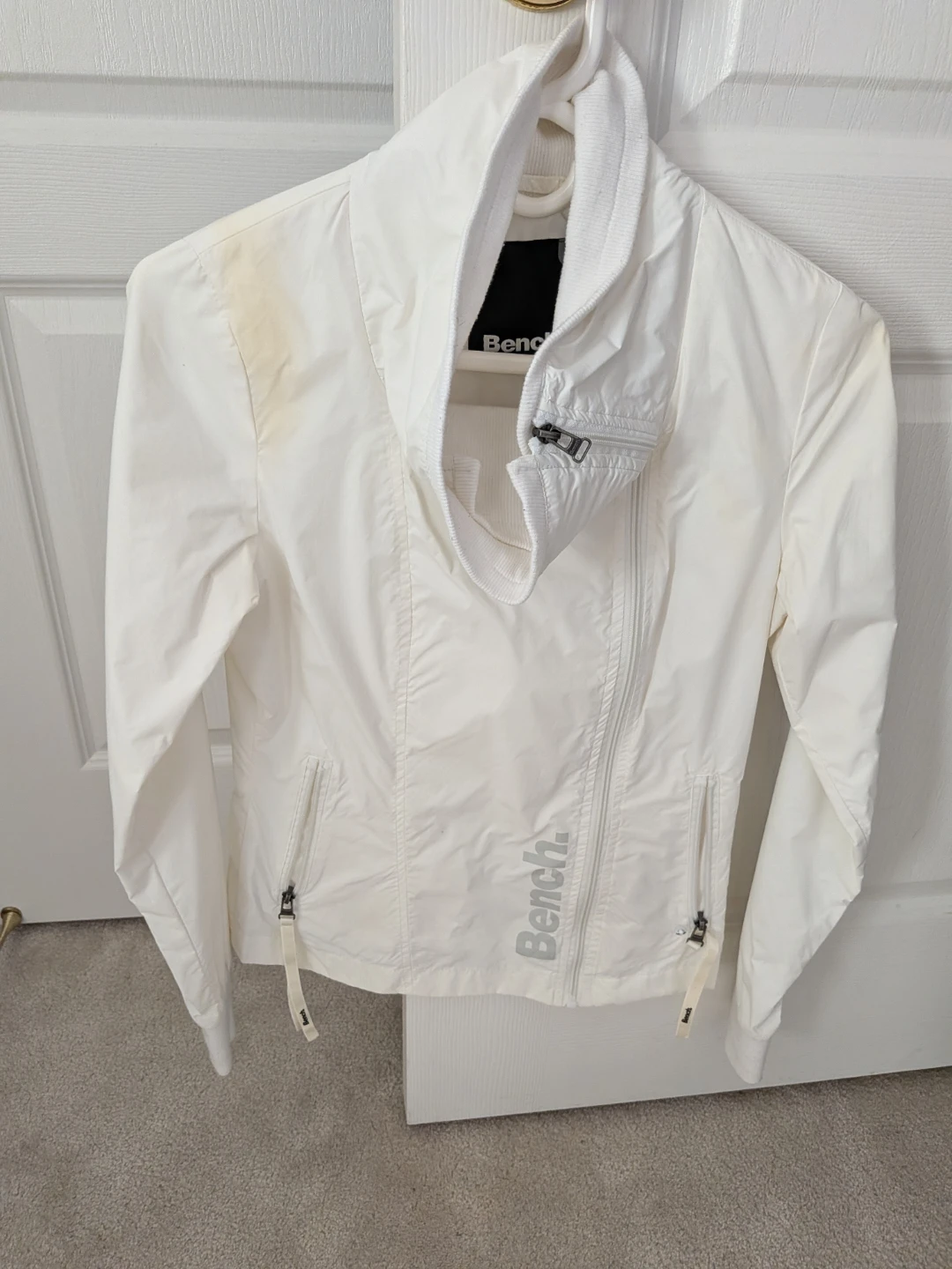 Bench White Full Zip Jacket