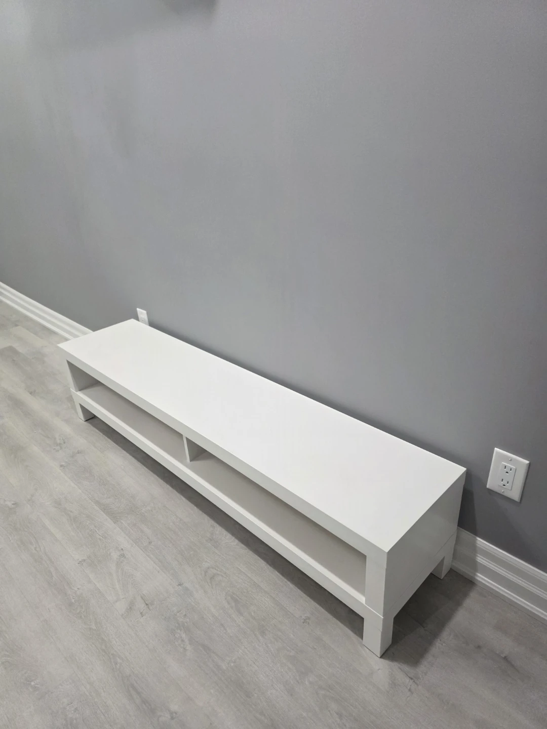 White Entertainment Unit / Bench