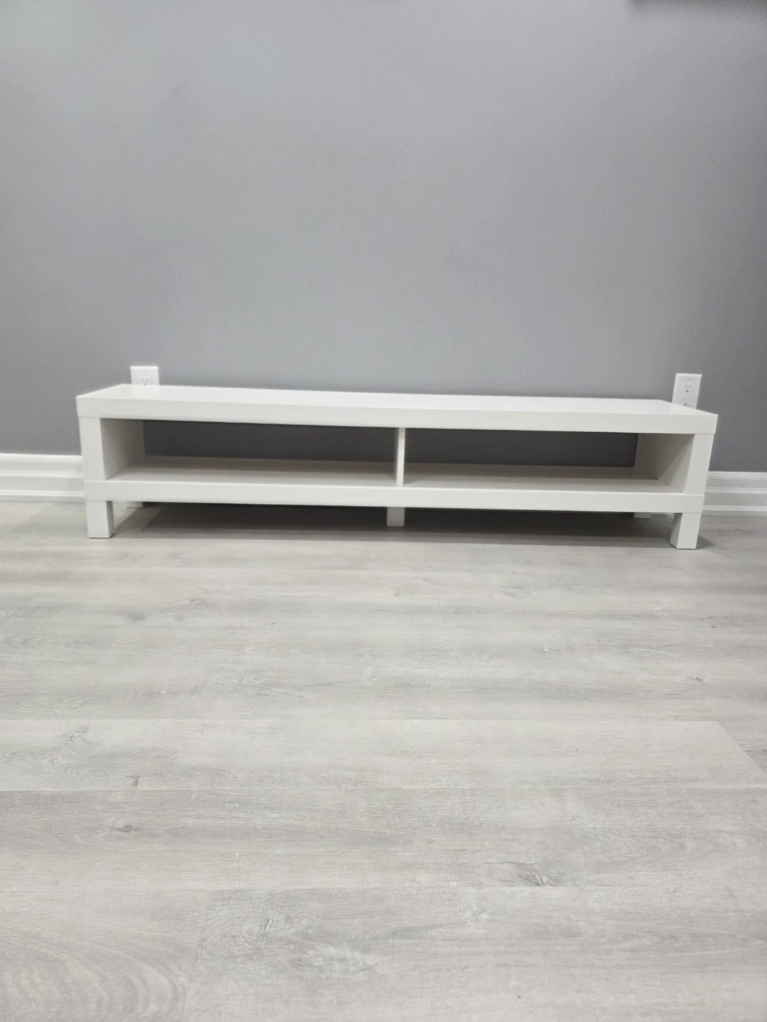 White Entertainment Unit / Bench - photo 3