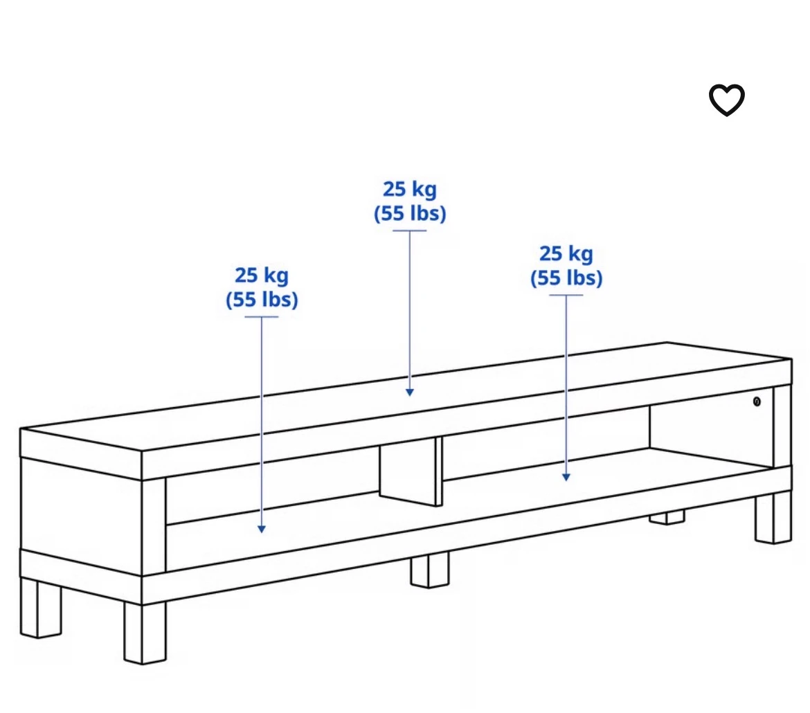 White Entertainment Unit / Bench - photo 4