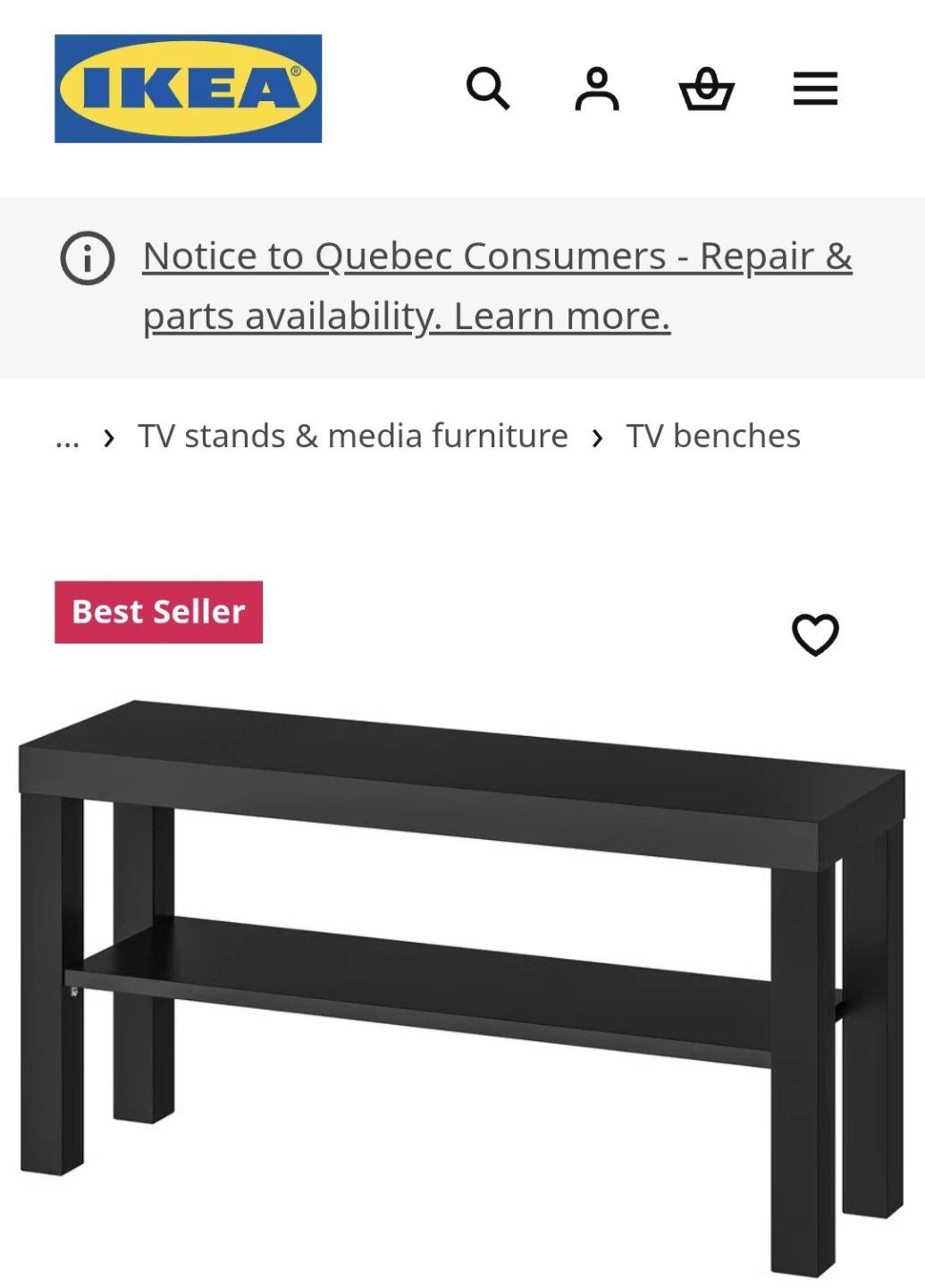 IKEA TV Bench