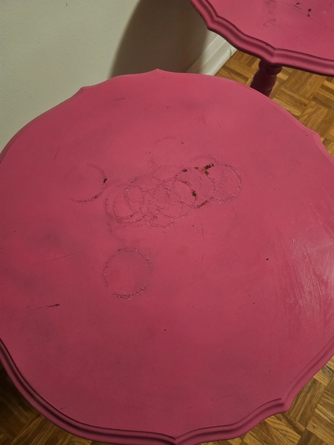 Pink Accent Side Tables - Set of 2 - photo 4