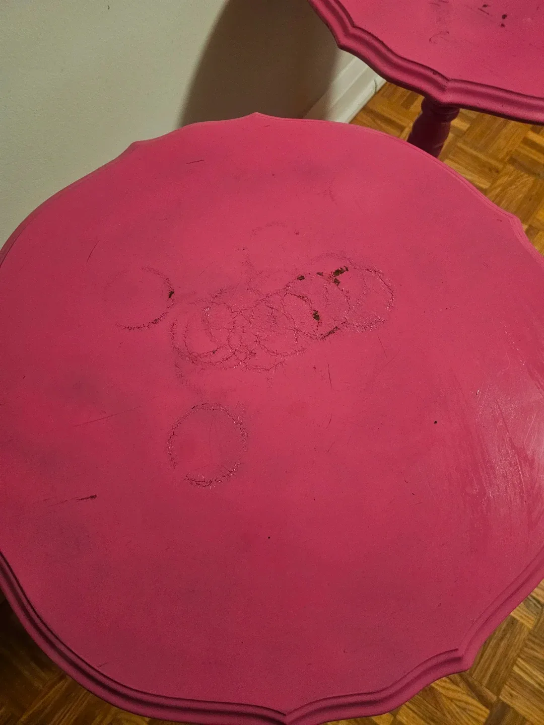 Pink Accent Side Tables - Set of 2 - photo 4