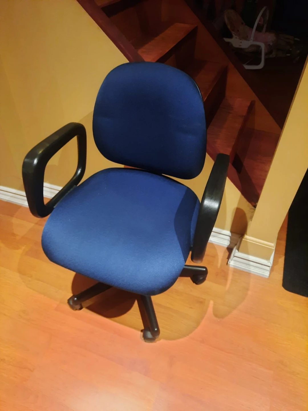 Blue Office Chair with Arms