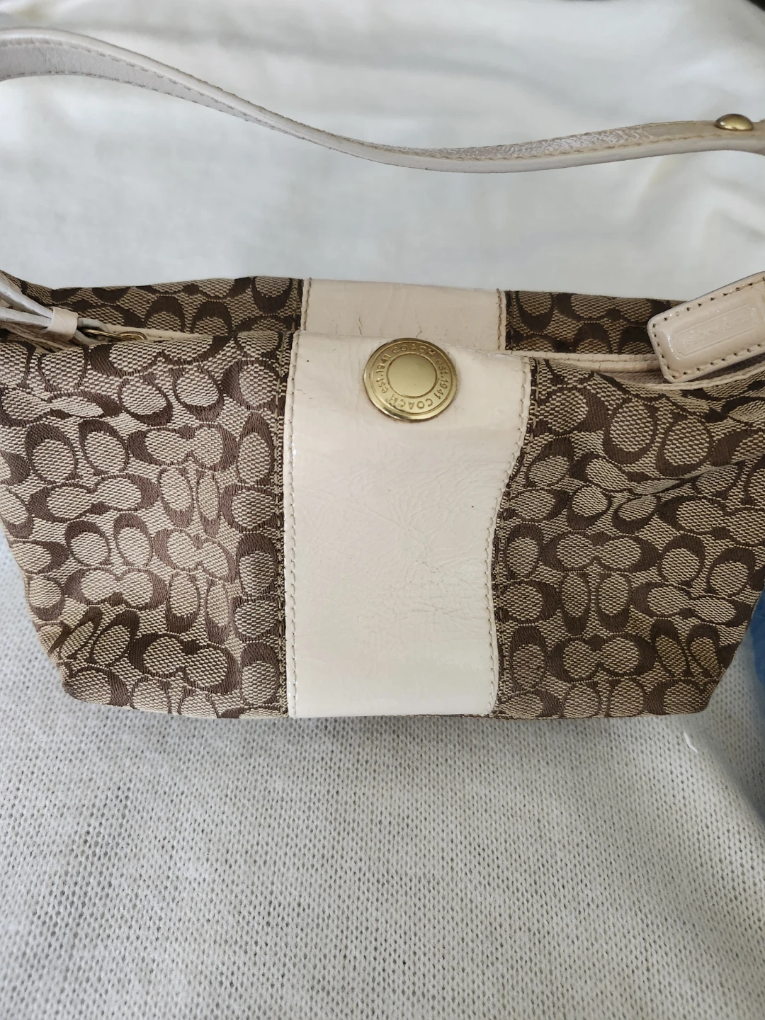 Coach Signature Monogram Canvas & Leather purse bag - photo 4